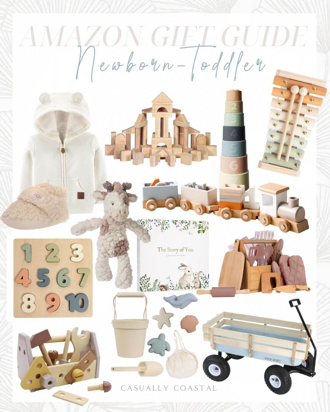 amazon gift guide for babies and toddlers graphic