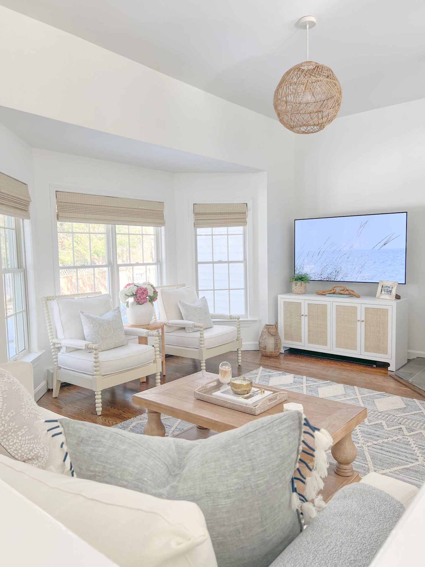 coastal style living room