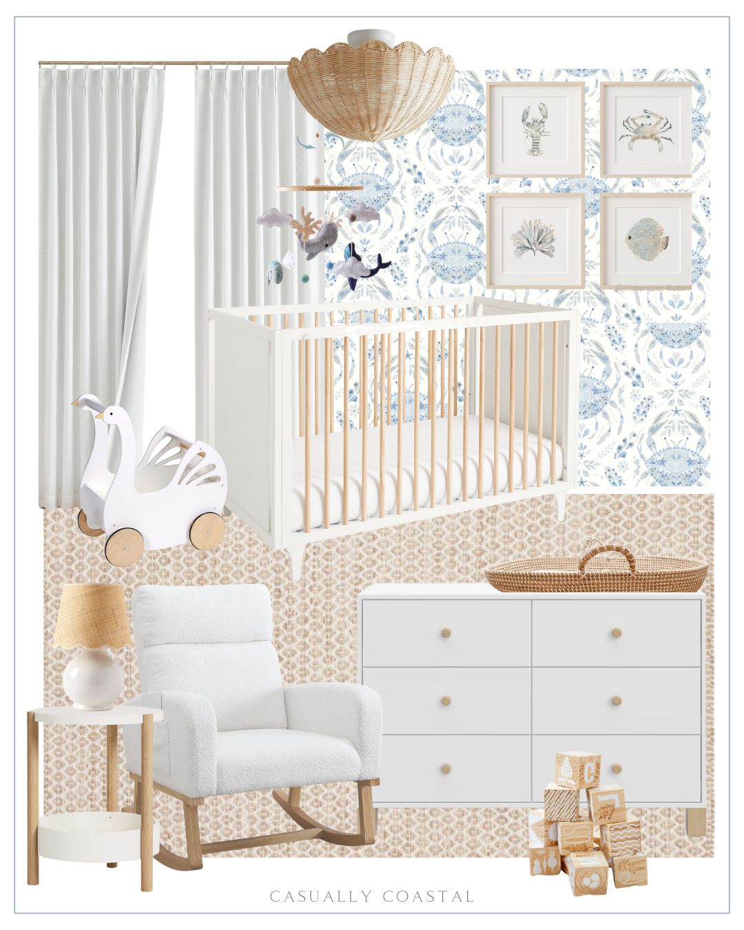 18 Tips for the Calm Coastal Nursery of your Dreams - Casually Coastal
